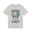 Proud Gamer T-Shirt, Funny Skull Gamer Tee, Gaming Lover Gift, Video Game Shirt for Him