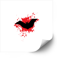 Thumbnail for Halloween Bat Splatter Sticker | Bold Gothic Horror Vinyl Decal