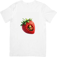 Thumbnail for Realistic Strawberry T-Shirt | Juicy Red Fruit Graphic Tee | Summer Foodie Gift