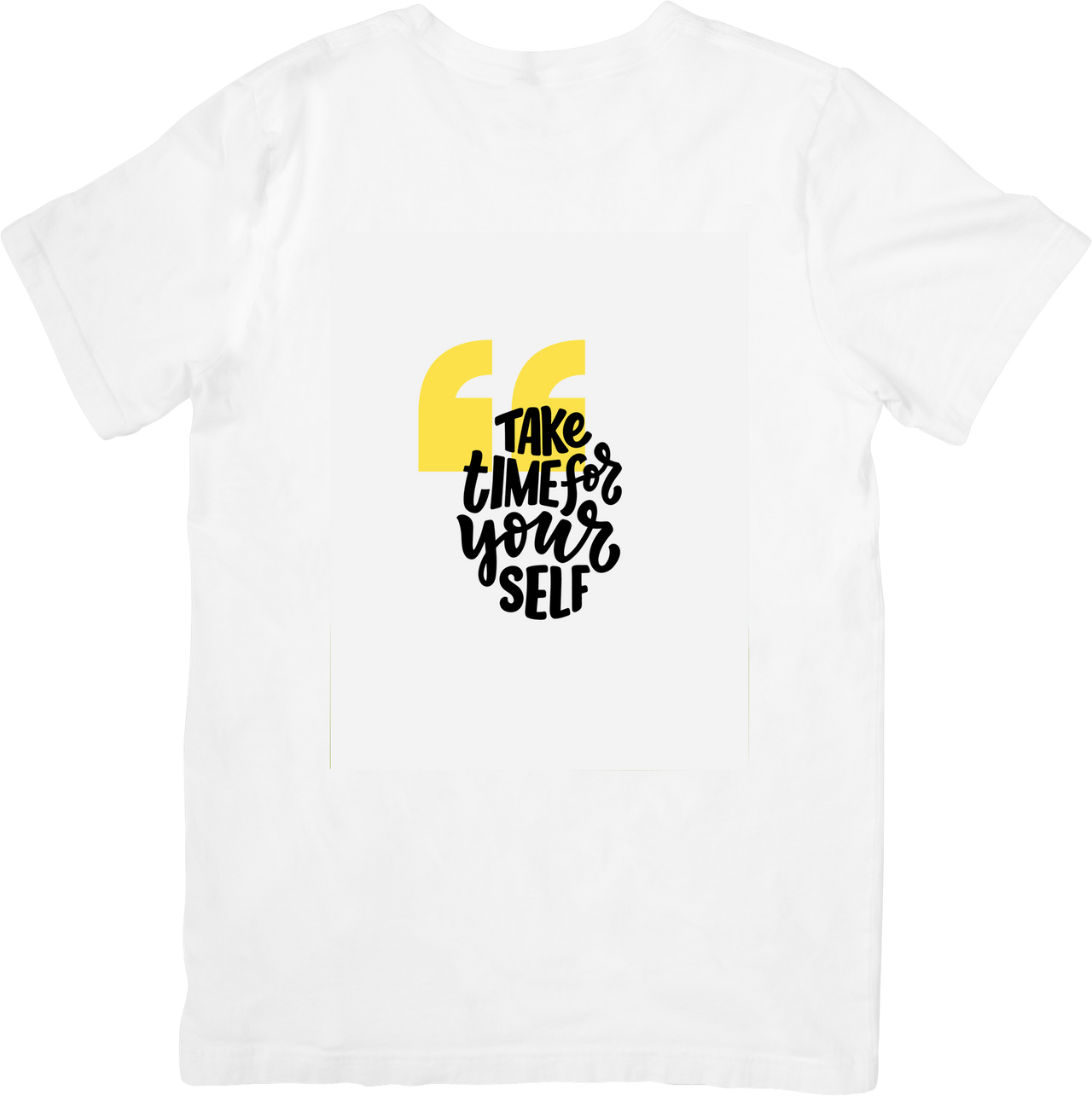 Take Time For Yourself Quote T-Shirt | Minimalist Bold Self-Care Typography Graphic Tee