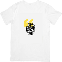Thumbnail for Take Time For Yourself Quote T-Shirt | Minimalist Bold Self-Care Typography Graphic Tee