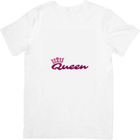Thumbnail for Queen Crown T-Shirt | Pink Royal Typography Graphic Tee | Birthday Her Gift