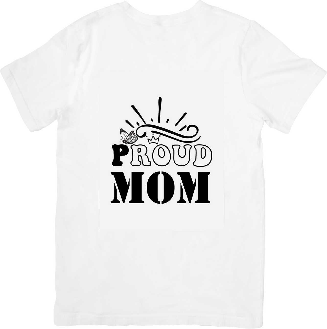Proud Mom T-Shirt | Cute Minimalist Everyday Graphic Tee | Mothers Day Gift