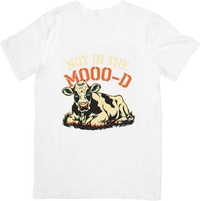 Thumbnail for Not In The Mooo-D Cow T-Shirt | Funny Retro Farm Animal Graphic Tee | Humor Gift