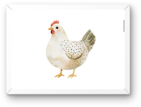 Thumbnail for Watercolor Speckled Hen Wall Art | Rustic Farmhouse Chicken Print | Country Kitchen Gift