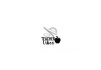 Thumbnail for Teacher Vibes Throw Pillow | Apple and Protractor Decorative Pillow | Teacher Appreciation Gift
