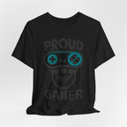 Proud Gamer T-Shirt, Funny Skull Gamer Tee, Gaming Lover Gift, Video Game Shirt for Him