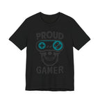 Proud Gamer T-Shirt, Funny Skull Gamer Tee, Gaming Lover Gift, Video Game Shirt for Him