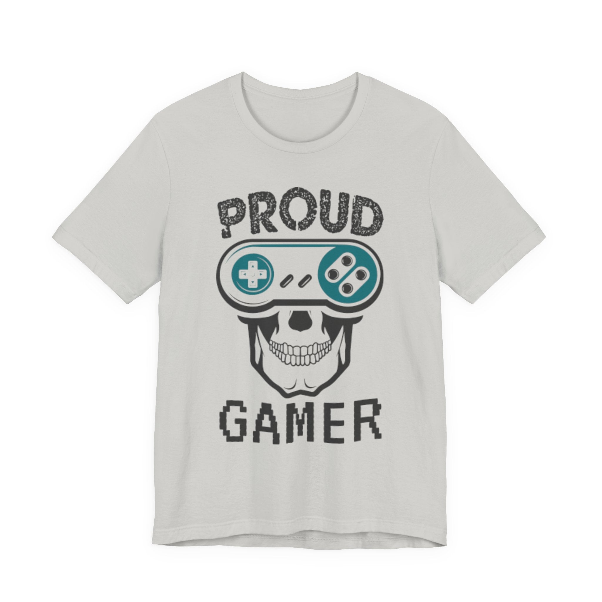 Proud Gamer T-Shirt, Funny Skull Gamer Tee, Gaming Lover Gift, Video Game Shirt for Him Main image