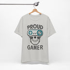 Proud Gamer T-Shirt, Funny Skull Gamer Tee, Gaming Lover Gift, Video Game Shirt for Him
