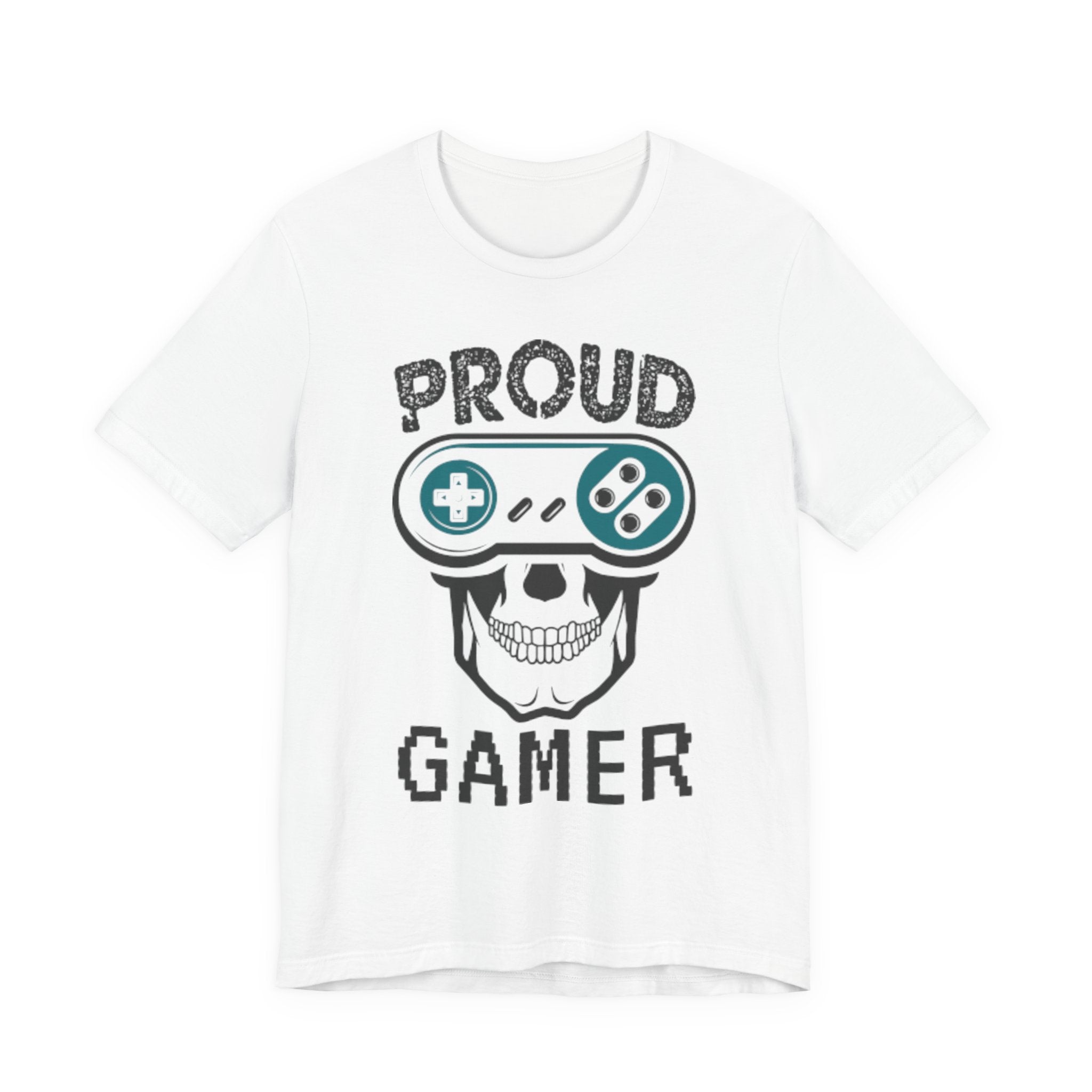 Proud Gamer T-Shirt, Funny Skull Gamer Tee, Gaming Lover Gift, Video Game Shirt for Him