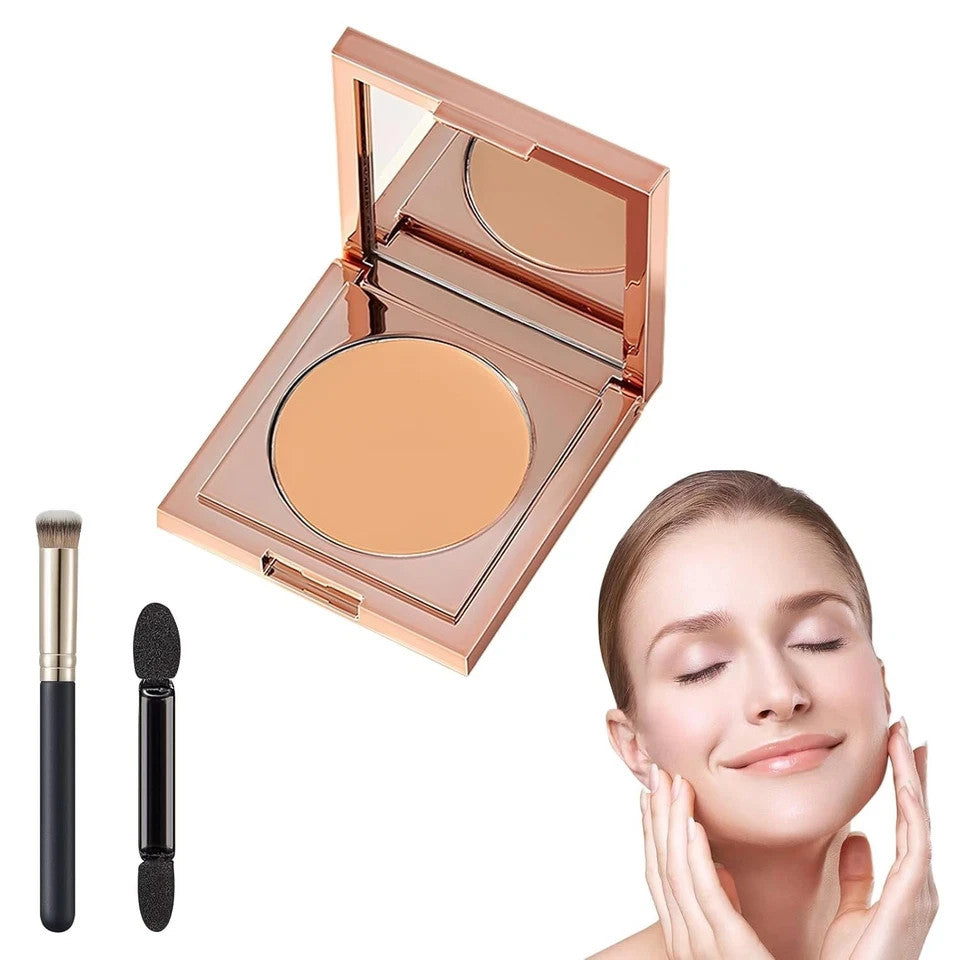 Colored Clay CC Undereye Corrector & Concealer, Light-Medium Peach - Set Includes 3 Brushes Secondary image